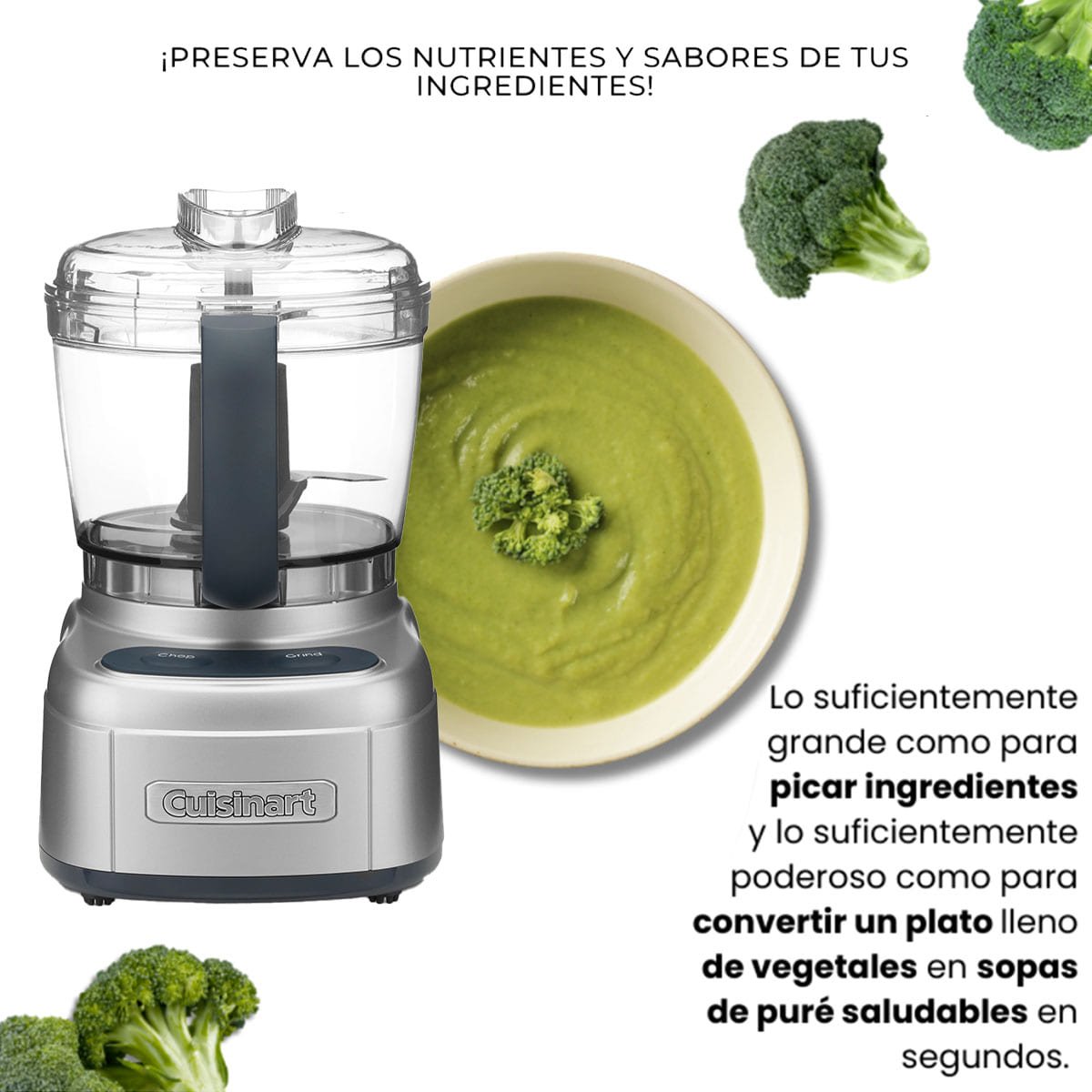 Procesador 4 Tazas Elemental Cuisinart
