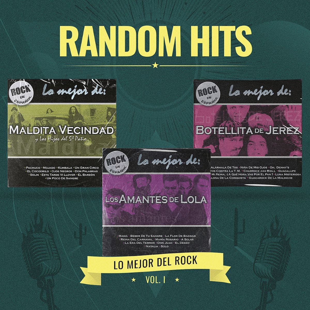 3Cds Varios - lo Mejor Del Rock Vol. 1 Random Hits