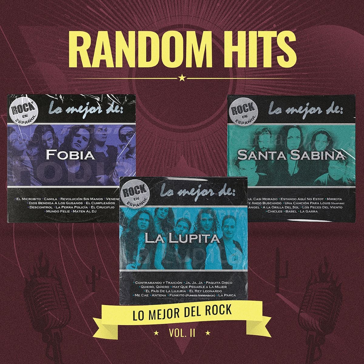 3Cds Varios - lo Mejor Del Rock Vol. 2 Random Hits