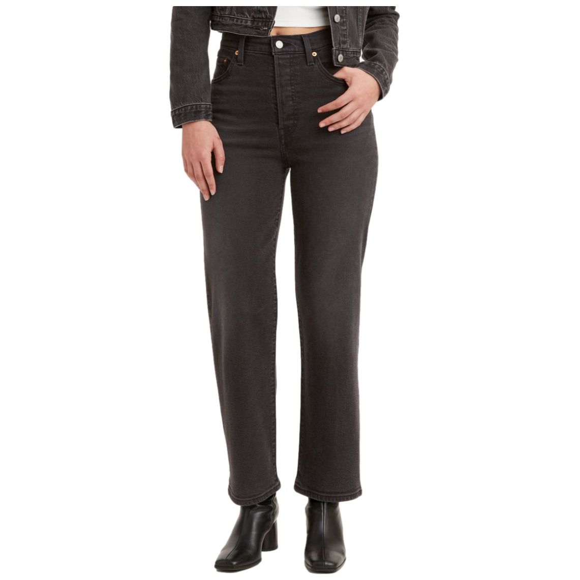 Jeans Levi's Ribcage Straight Ankle para Mujer Junior