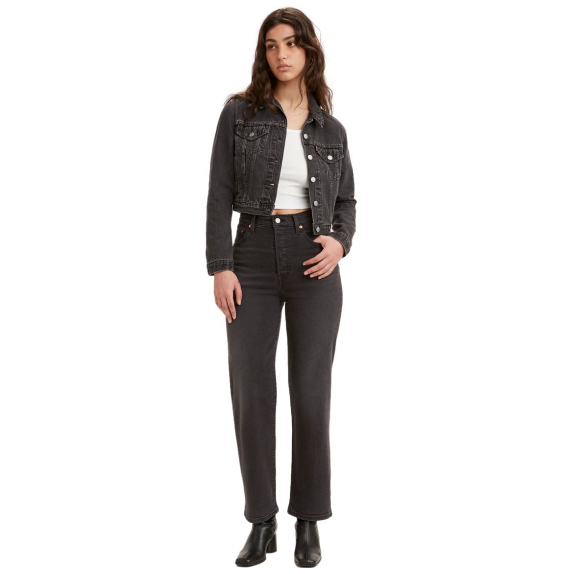 Jeans Levi's Ribcage Straight Ankle para Mujer Junior