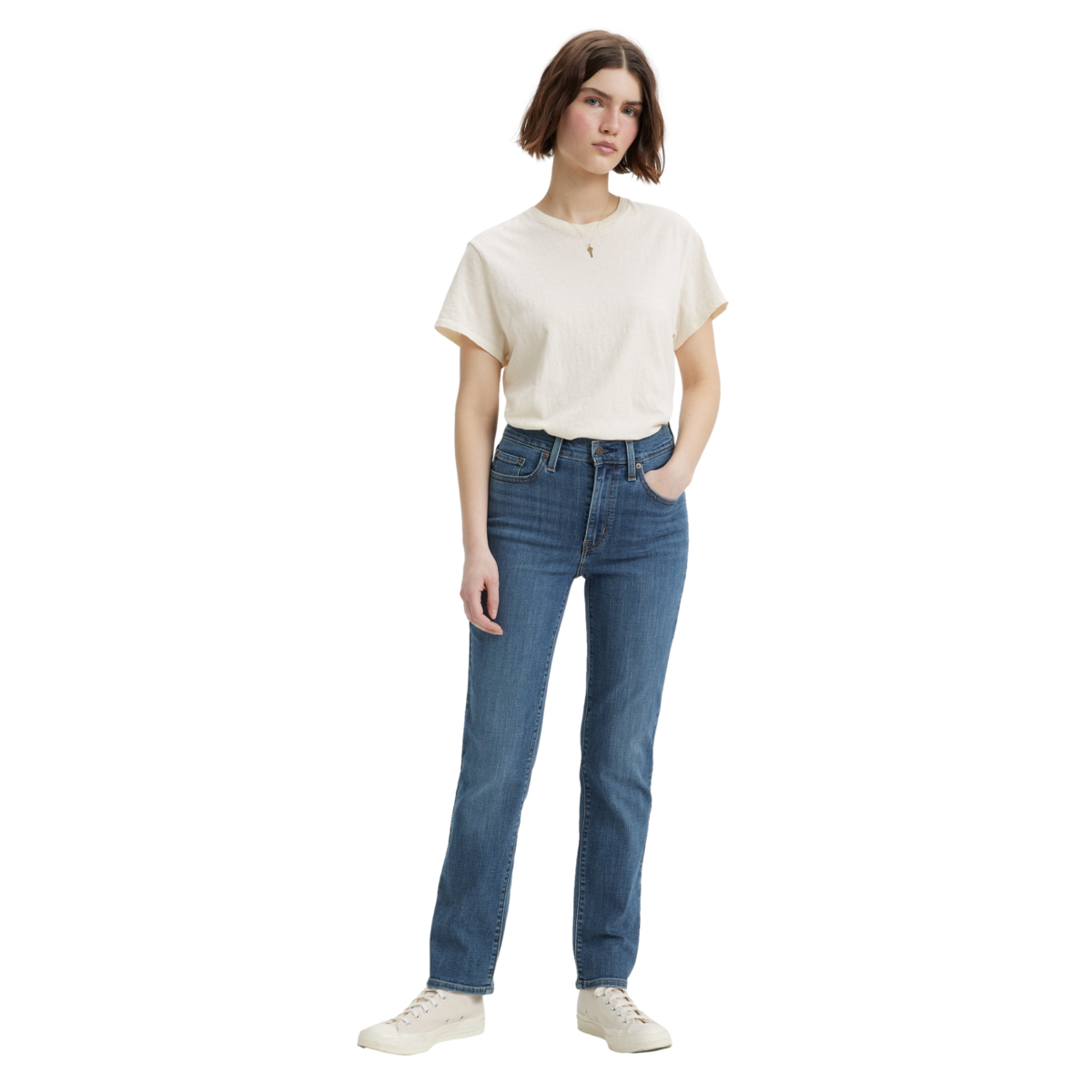 Jeans Straight Fit Levi's Cintura Alta para Mujer Junior