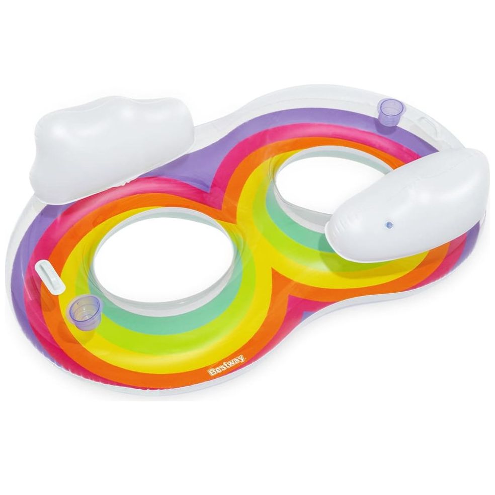 Flotador Doble Rainbow Dreams para 2 Personas 1.86 M X 1.16 M Bestway
