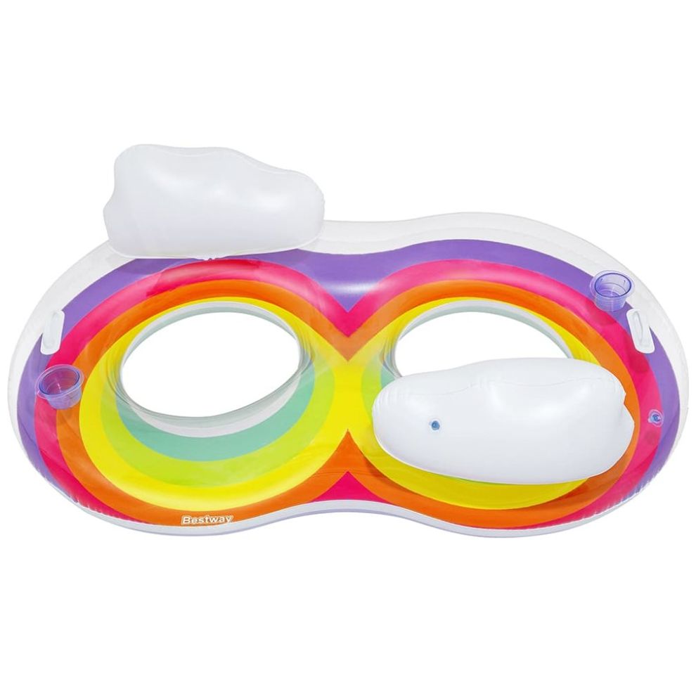 Flotador Doble Rainbow Dreams para 2 Personas 1.86 M X 1.16 M Bestway
