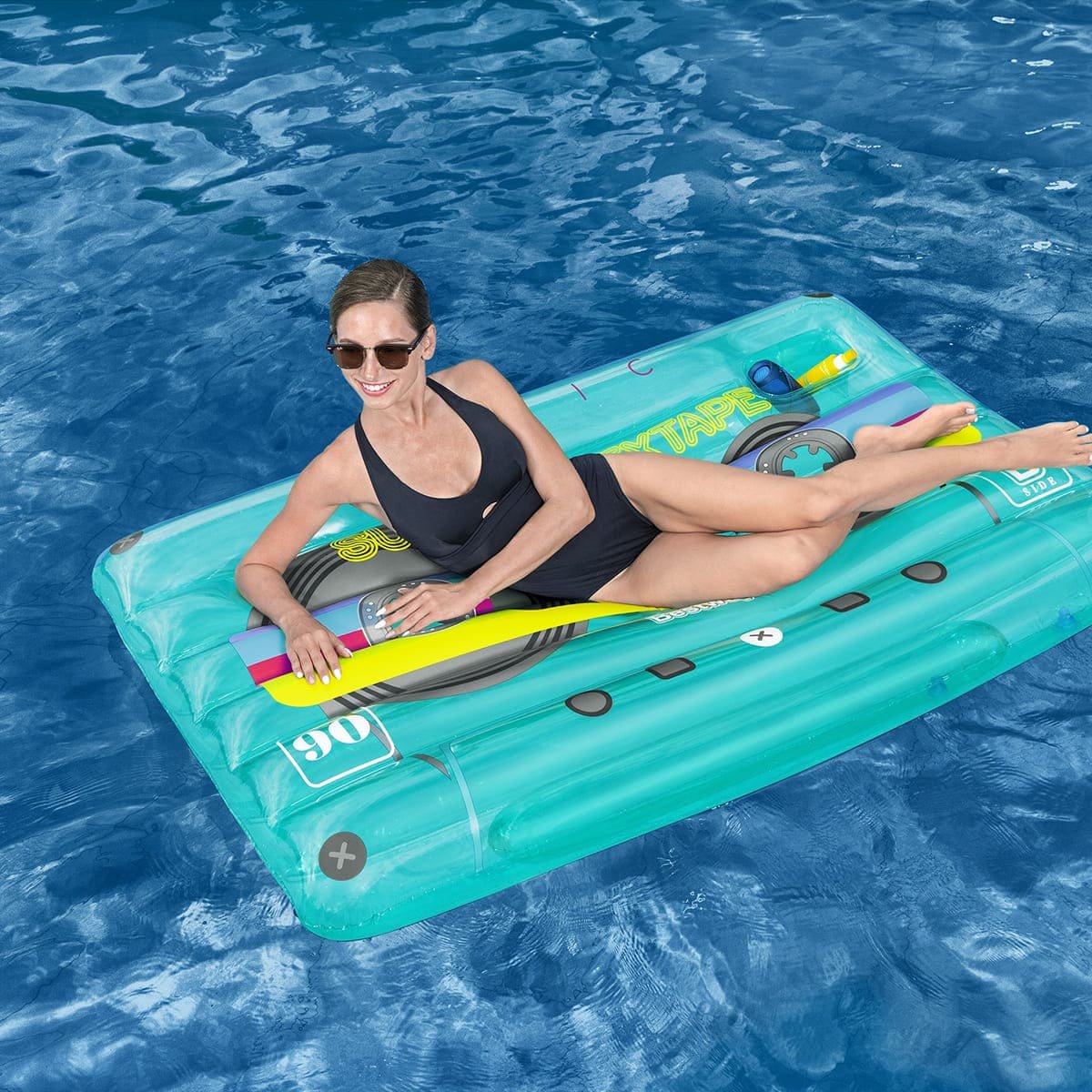 Flotador Inflable para Alberca Retro Beats Bestway