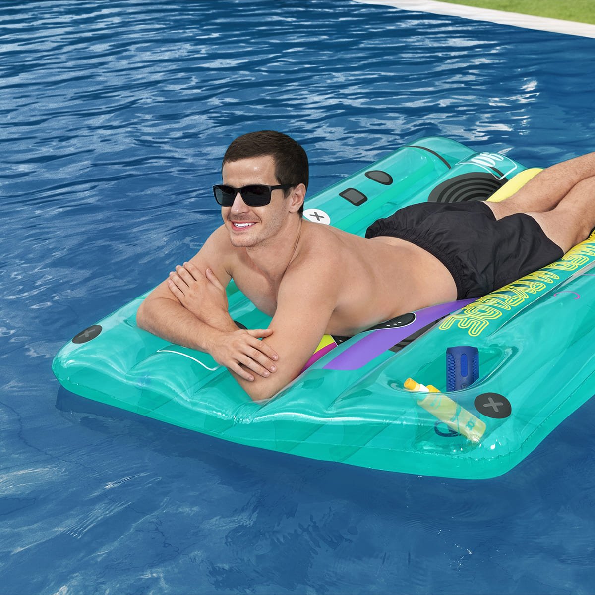 Flotador Inflable para Alberca Retro Beats Bestway