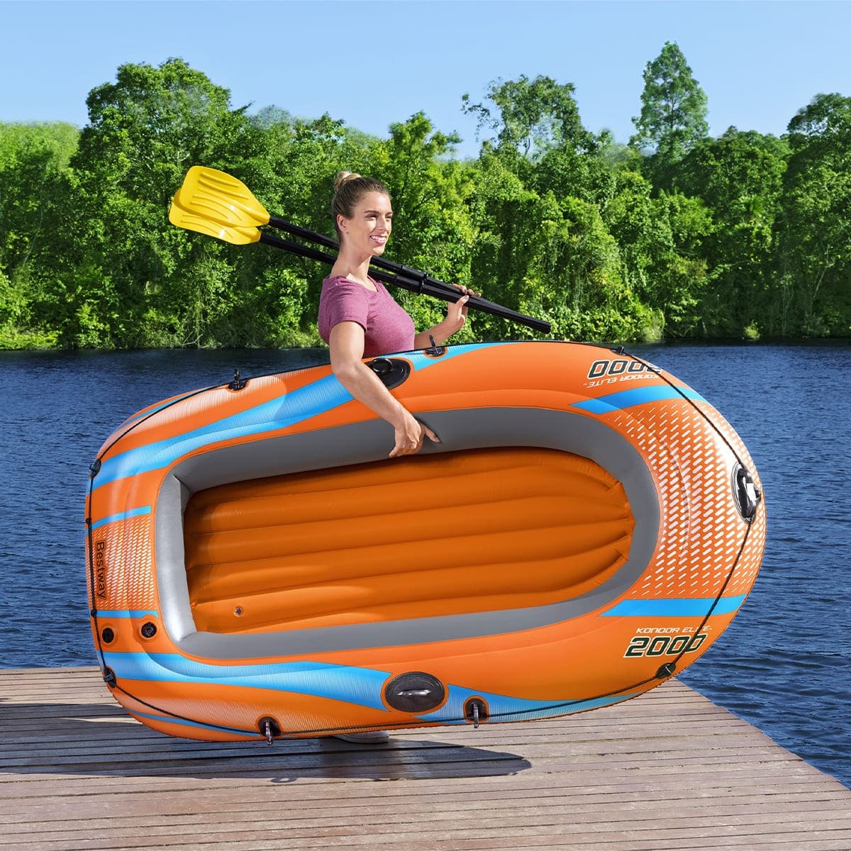 Set de Balsa Inflable Kondor Elite 2000 1.96M Bestway