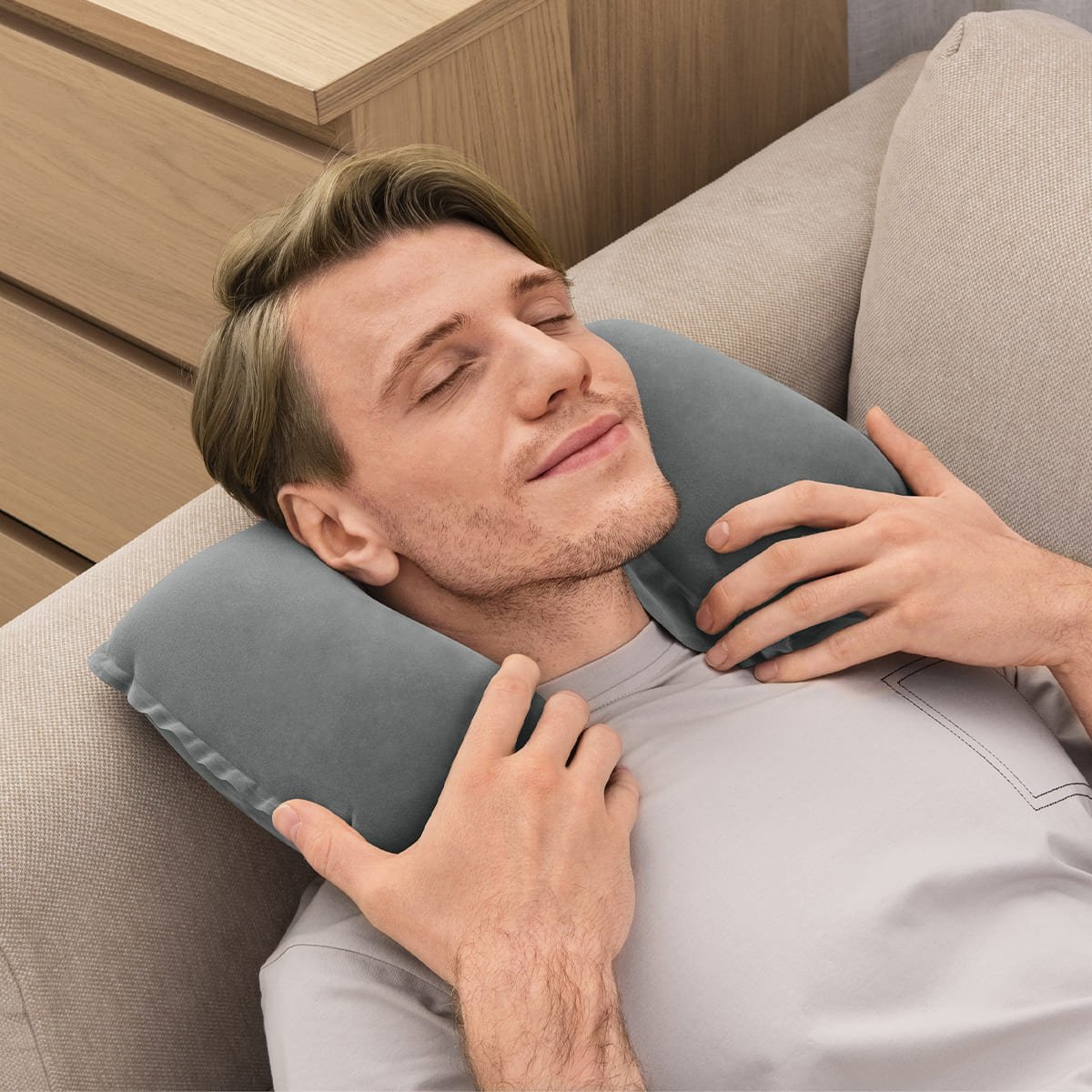 Almohada Cervical Inflable para Camping Bestway