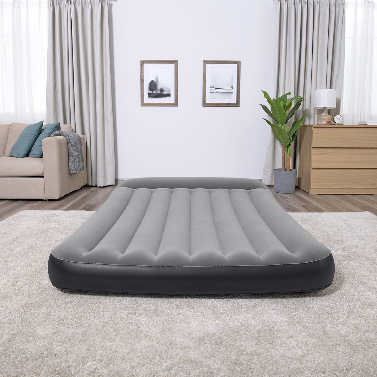 Colchón Inflable Matrimonial con Bomba Integrada Bestway-