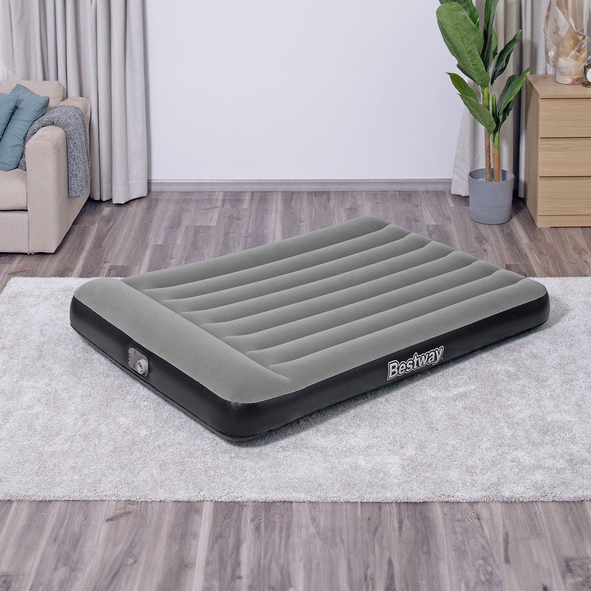 Colchón Inflable Matrimonial con Bomba Integrada Bestway-