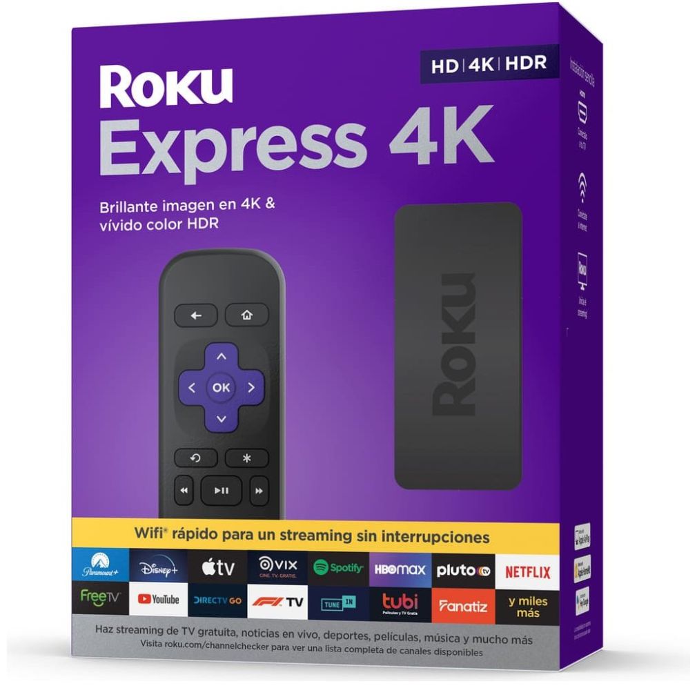 Roku Express 4K | Dispositivo de Streaming Hd, 4K y Hdr Que Incluye Control Remoto Sencillo.