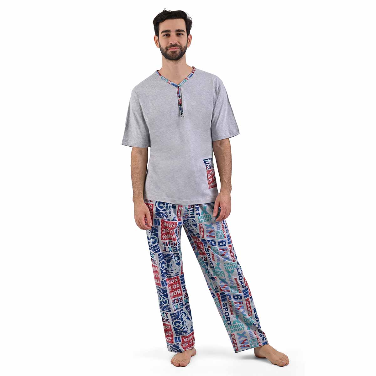 Pijama Ligera Star West con Patalón Diseño Estampado para Hombre