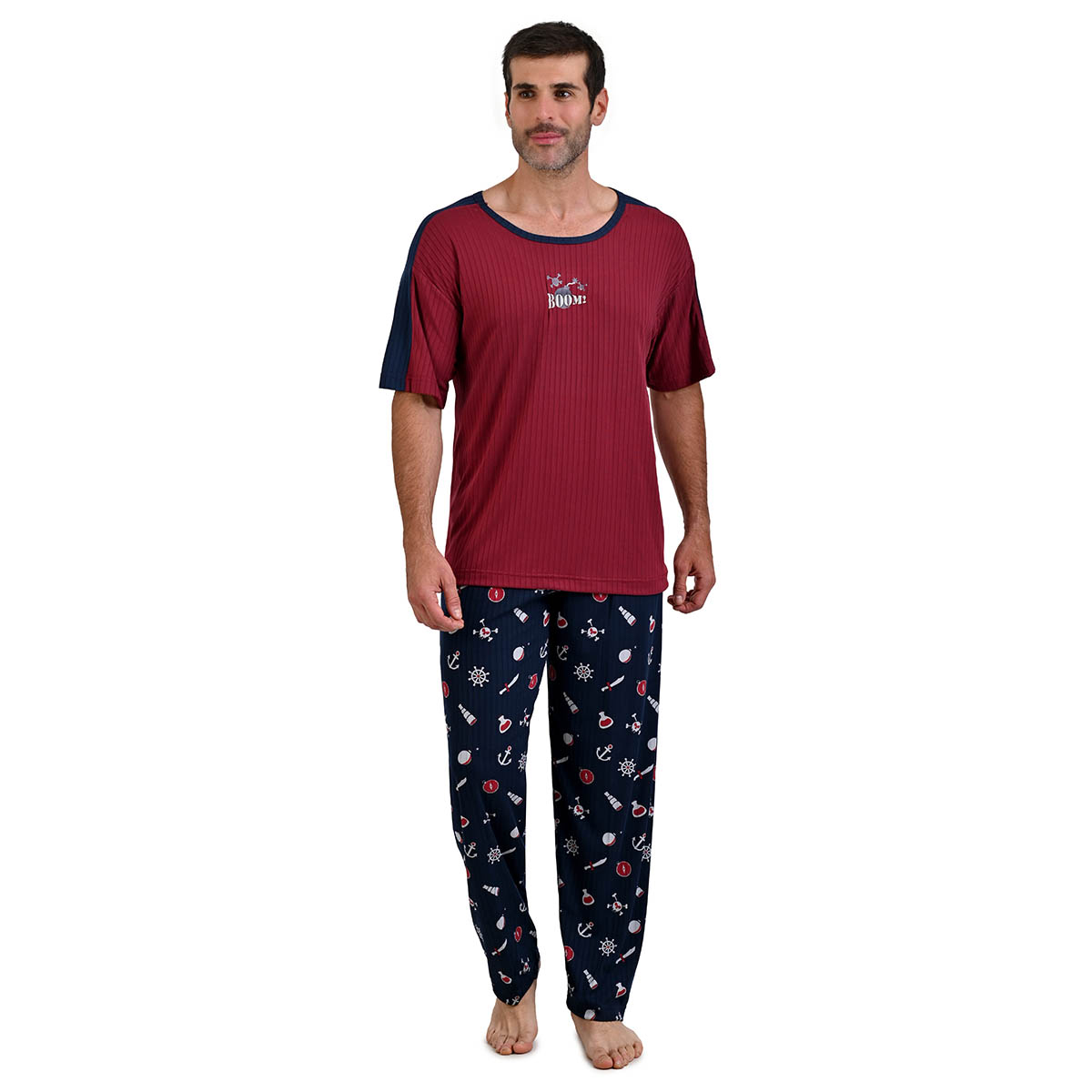 Pijama Ligera Star West con Patalón Diseño Estampado para Hombre