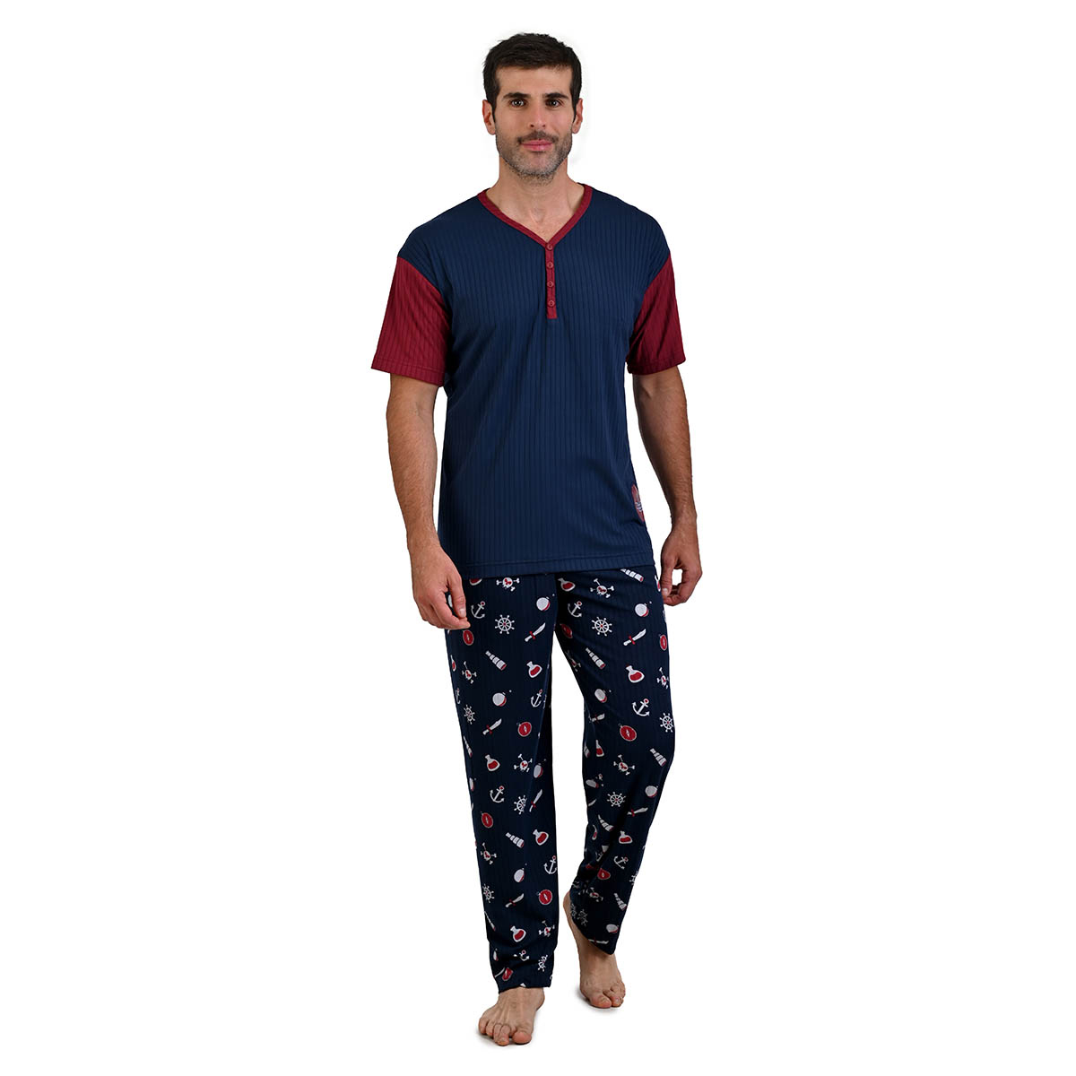 Pijama Ligera Star West con Patalón Diseño Estampado para Hombre