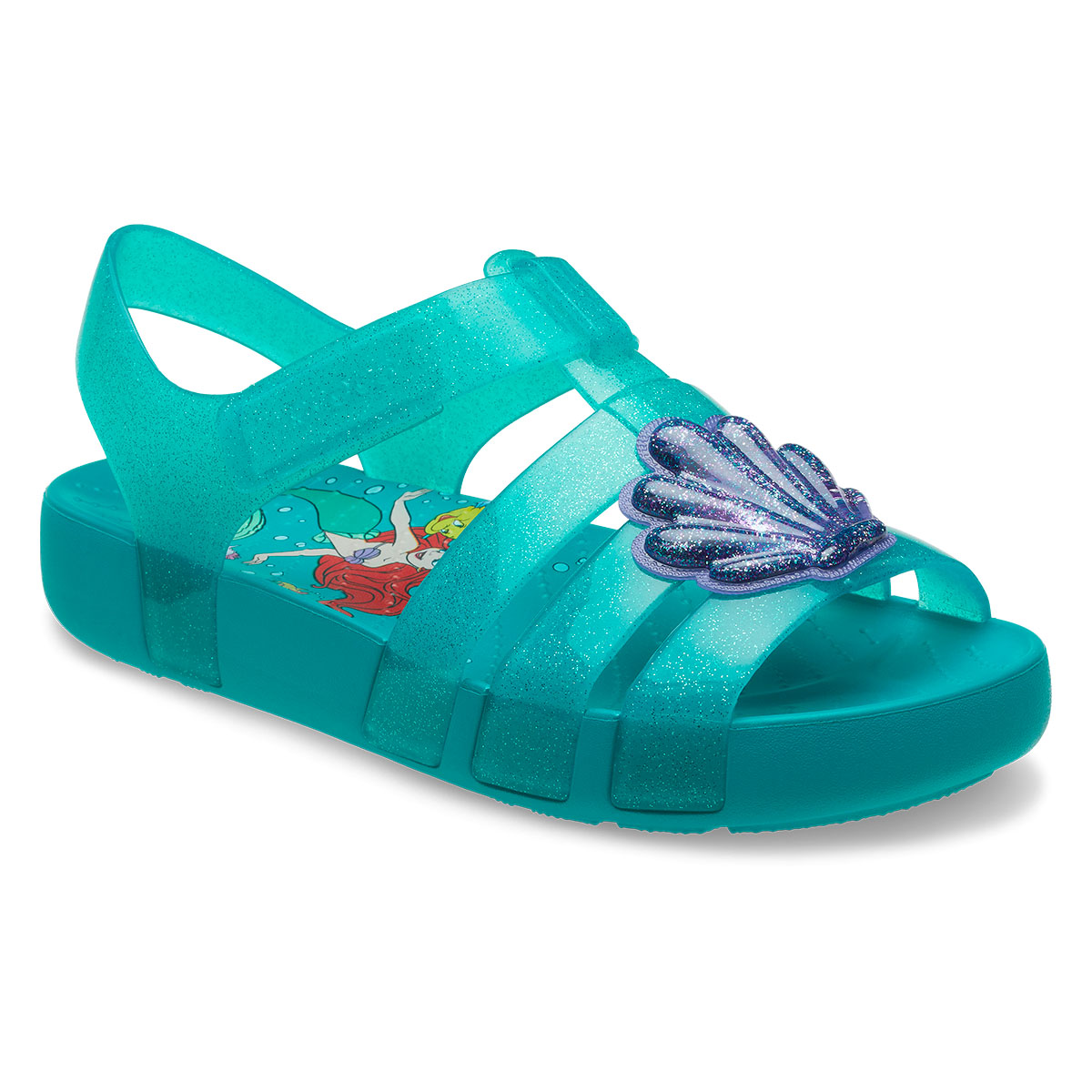 Sandalia Princesa Ariel Crocs 18-23 Color Azul