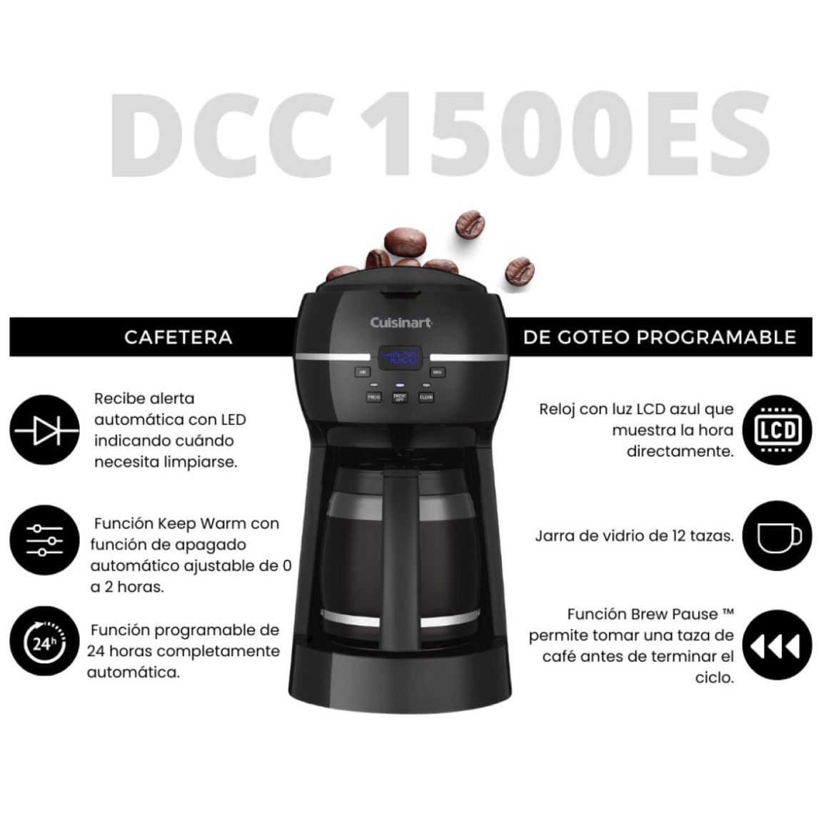 Cafetera de Goteo para 12 Tazas Cuisinart®