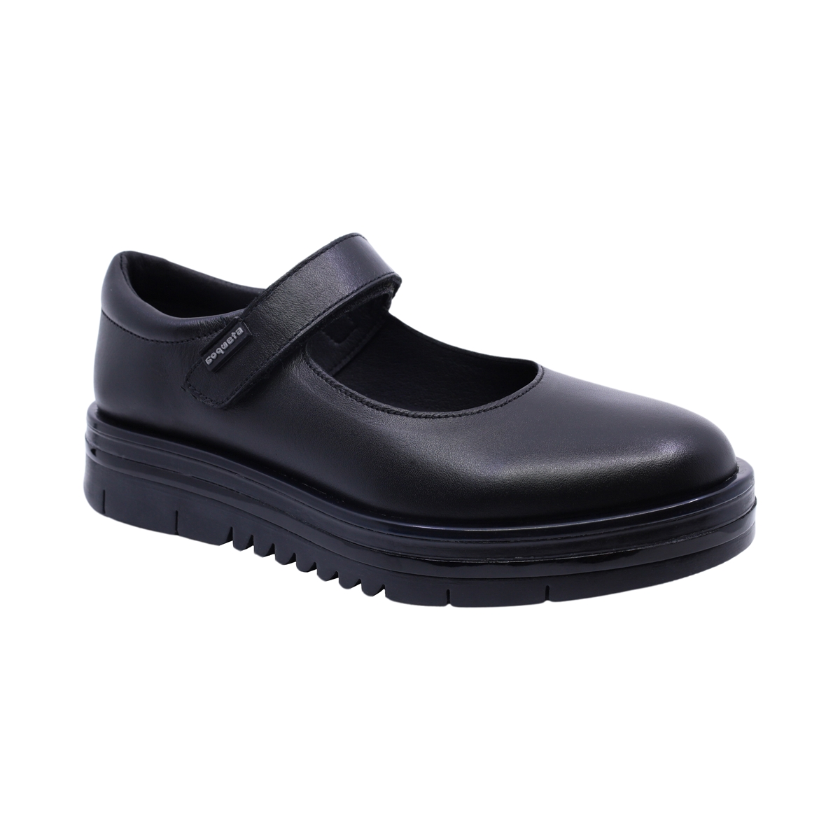 Zapato Escolar Coqueta con Velcro 18-21 Color Negro