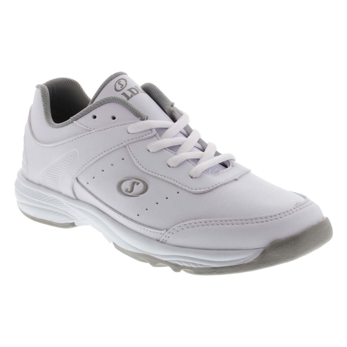 Tenis Escolar Spalding con Agujeta 22-25 Color Blanco