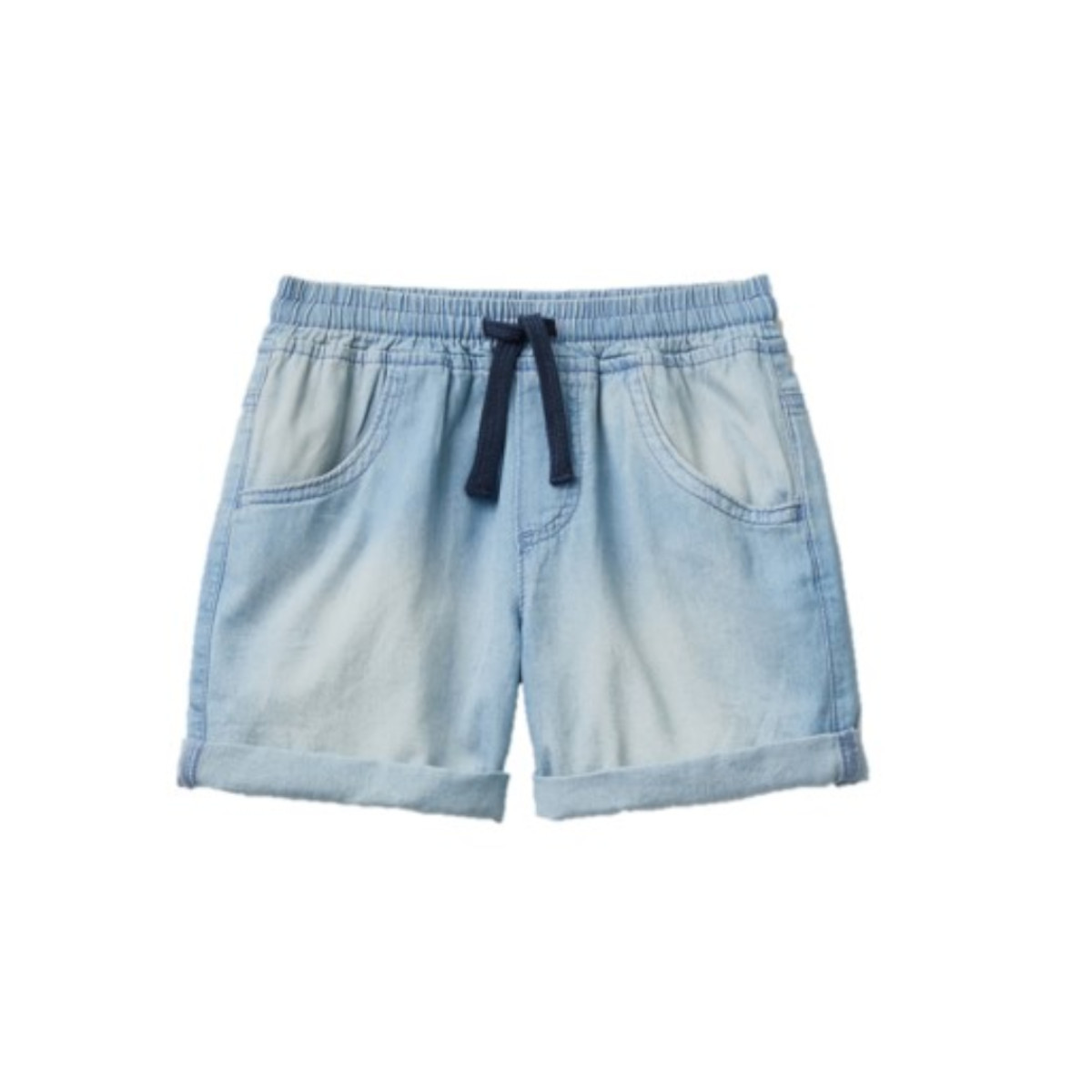 Bermuda de Mezclilla Deslavada con Jareta Benetton para Bebé