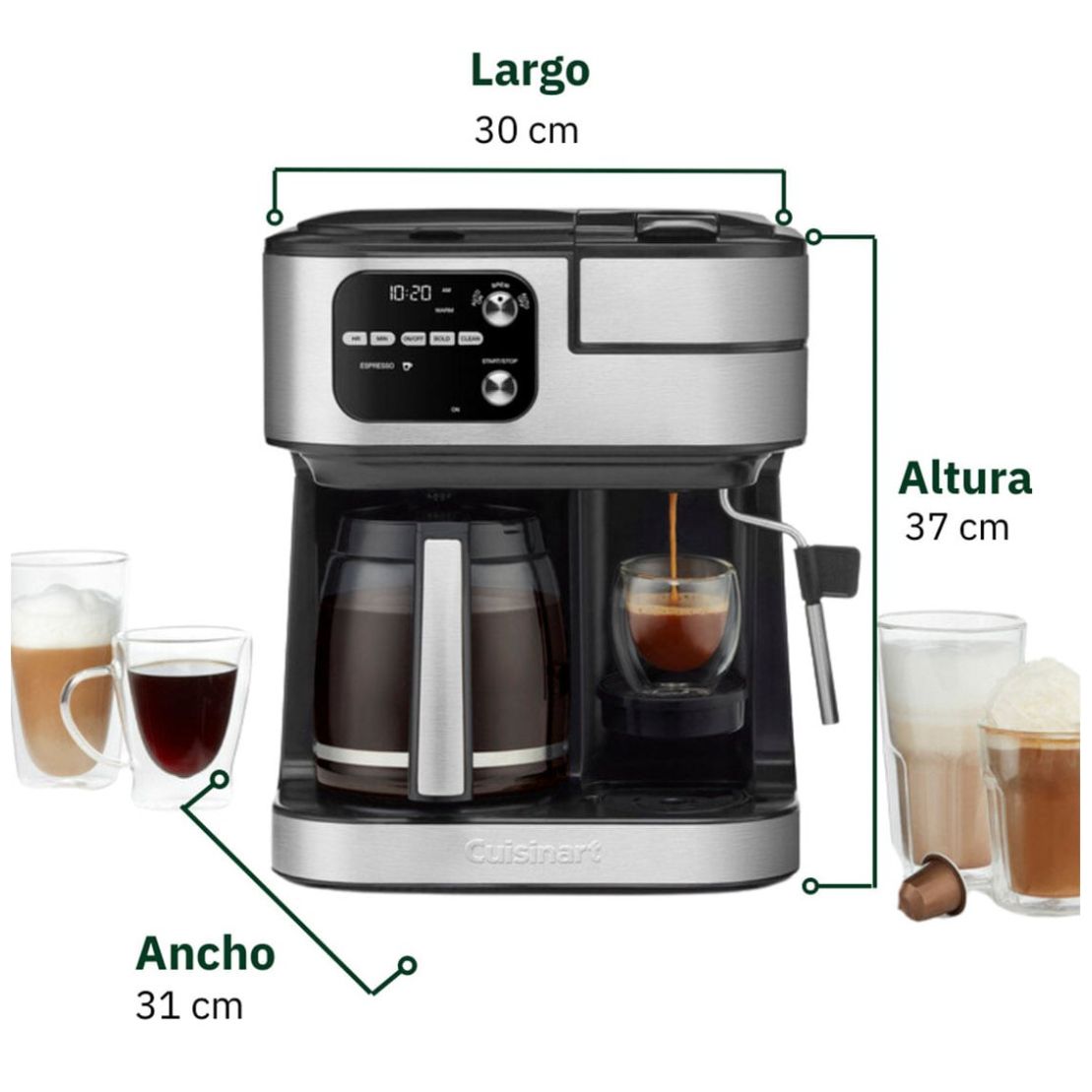 Cafetera Multi Cápsulas 4 en 1 Cuisinart