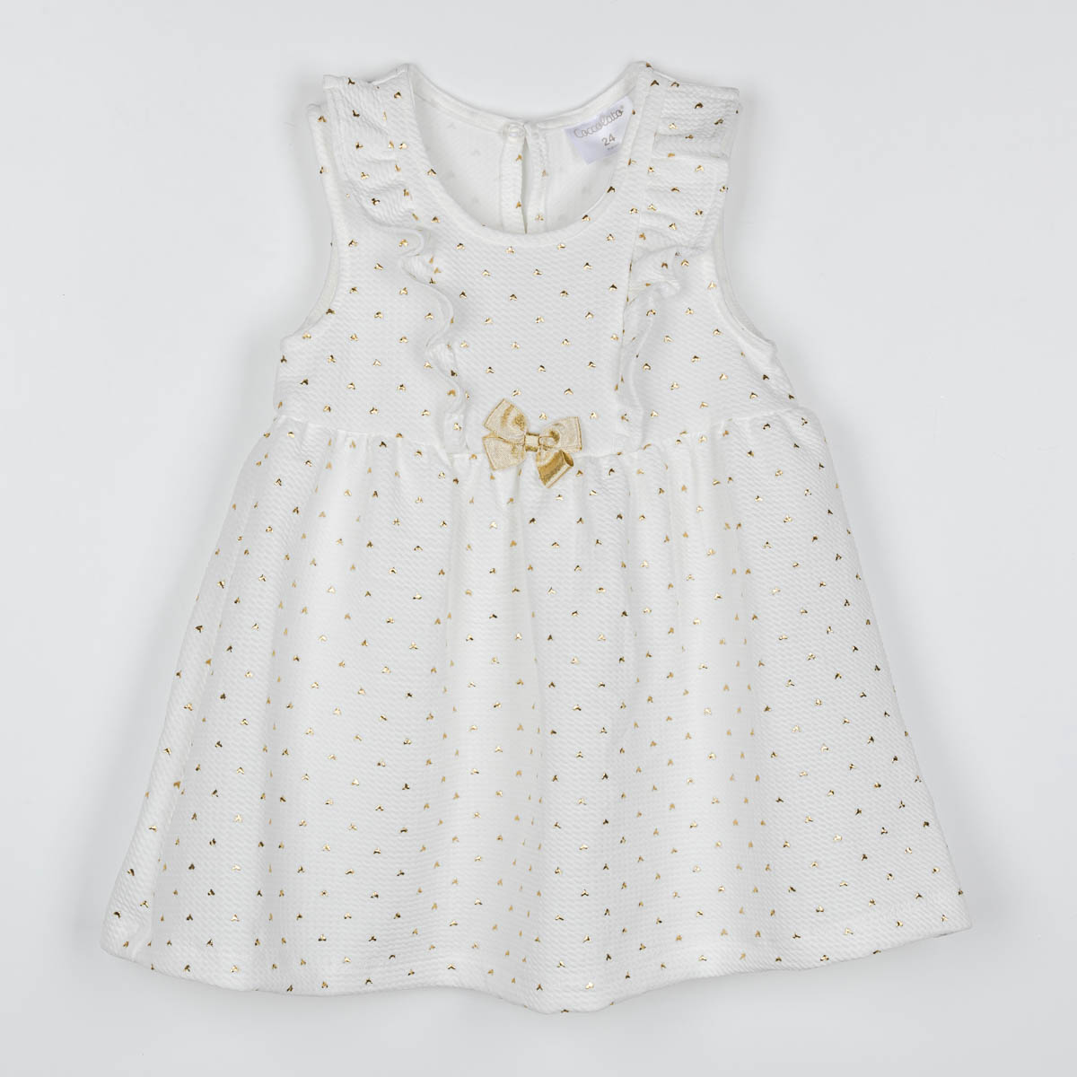 Vestido con Olanes Sin Manga para Bebé Coccolato