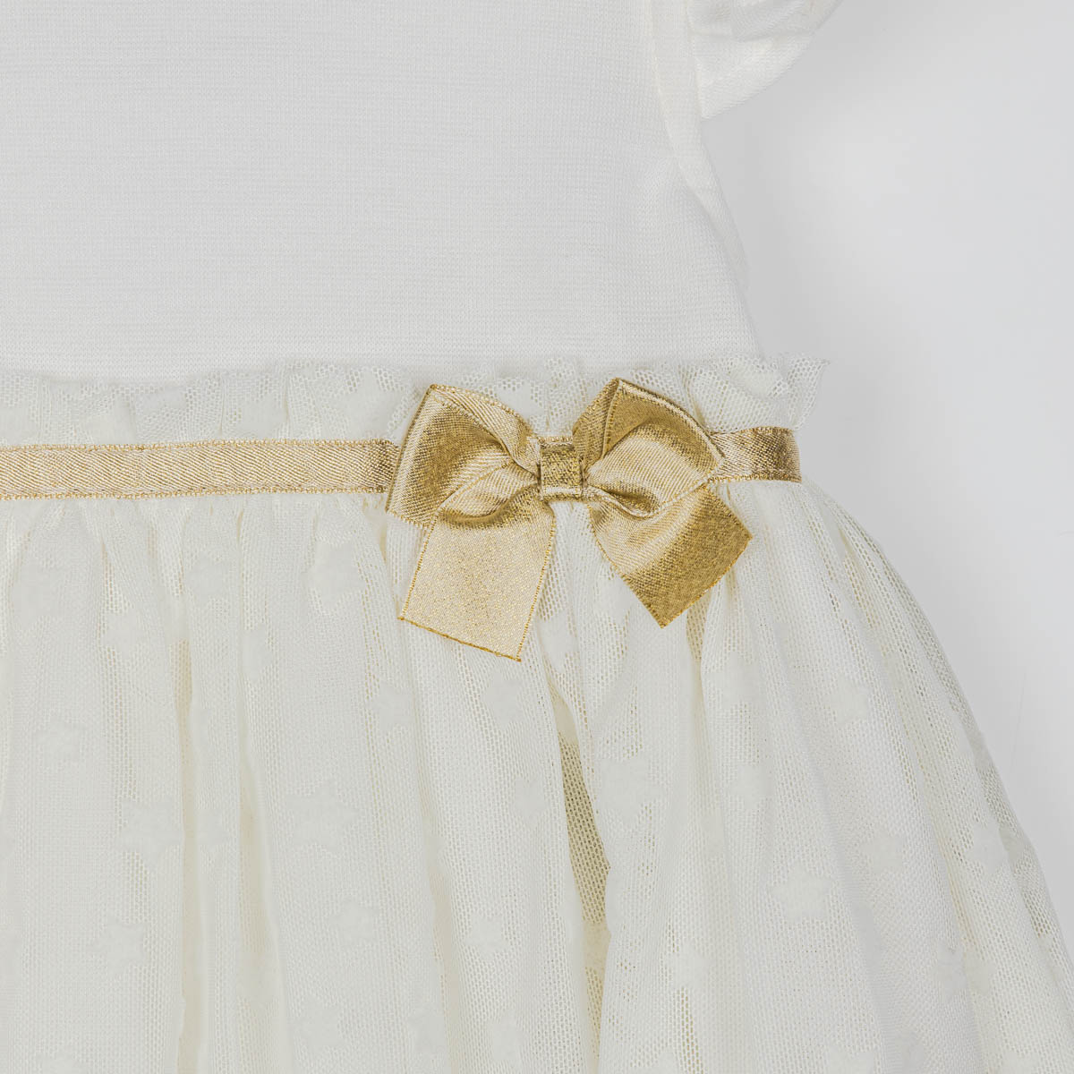 Vestido Mesh Manga Corta para Bebé Coccolato