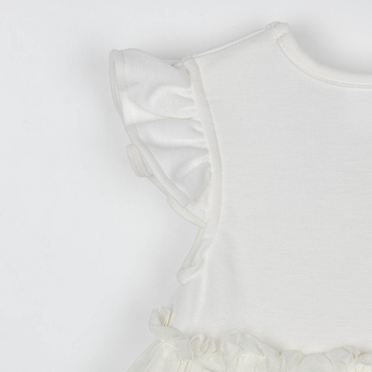 Vestido Mesh Manga Corta para Bebé Coccolato