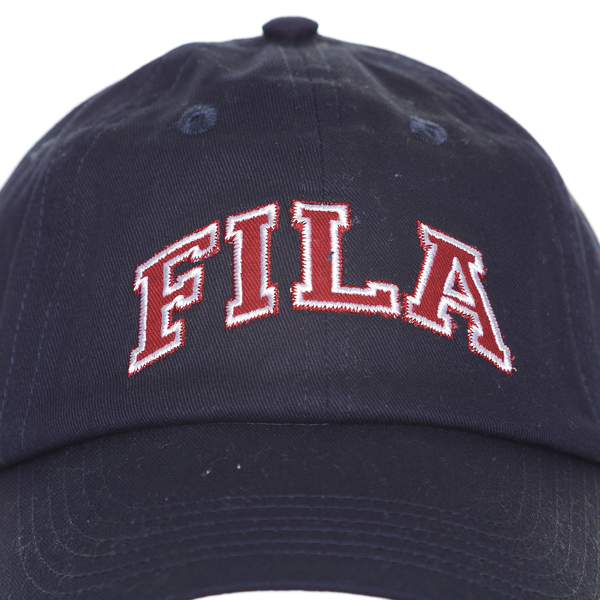 Hat 6 Panell Cotton Twill Woven Patch Peacoa Fila