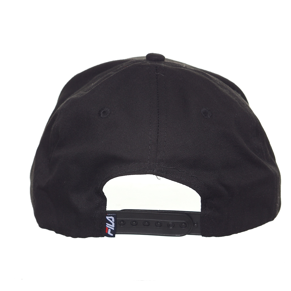 Hat 6 Panel Cotton Twill With 3D Emb Black Fila
