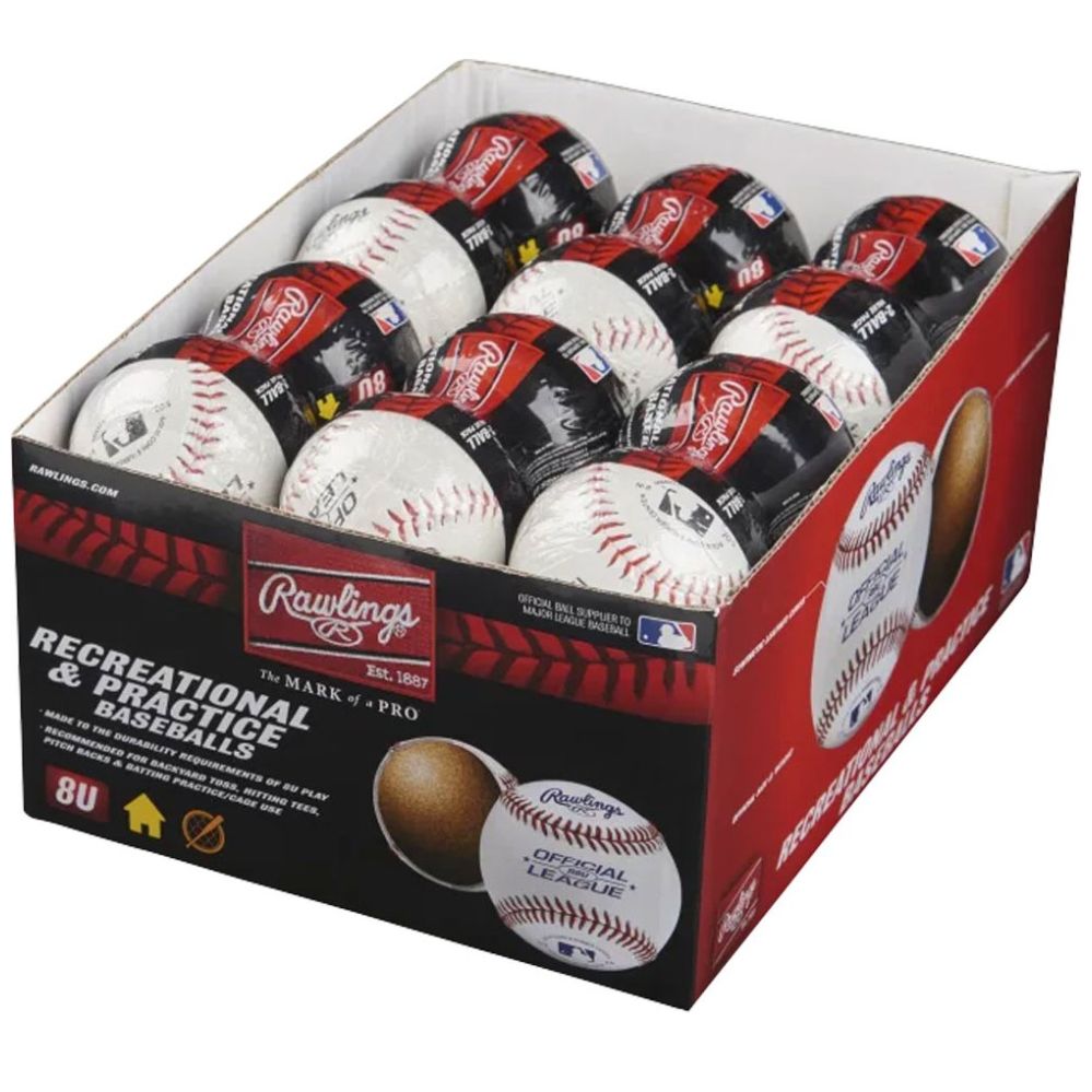 Paquete 2 Pelotas Baseball Recreativa R8Usw2 Rawlings