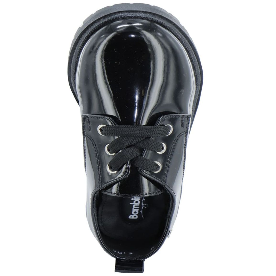 Zapato Choclo Escolar Bambino de Charol 22-25 Color Negro