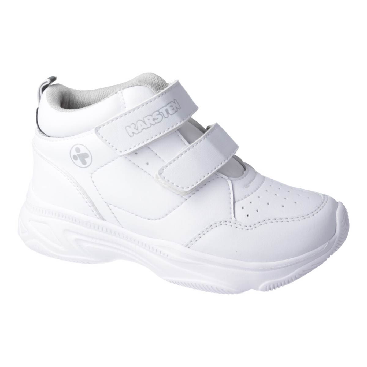 Tenis Escolar Karsten con Velcro 15-17 Color Blanco