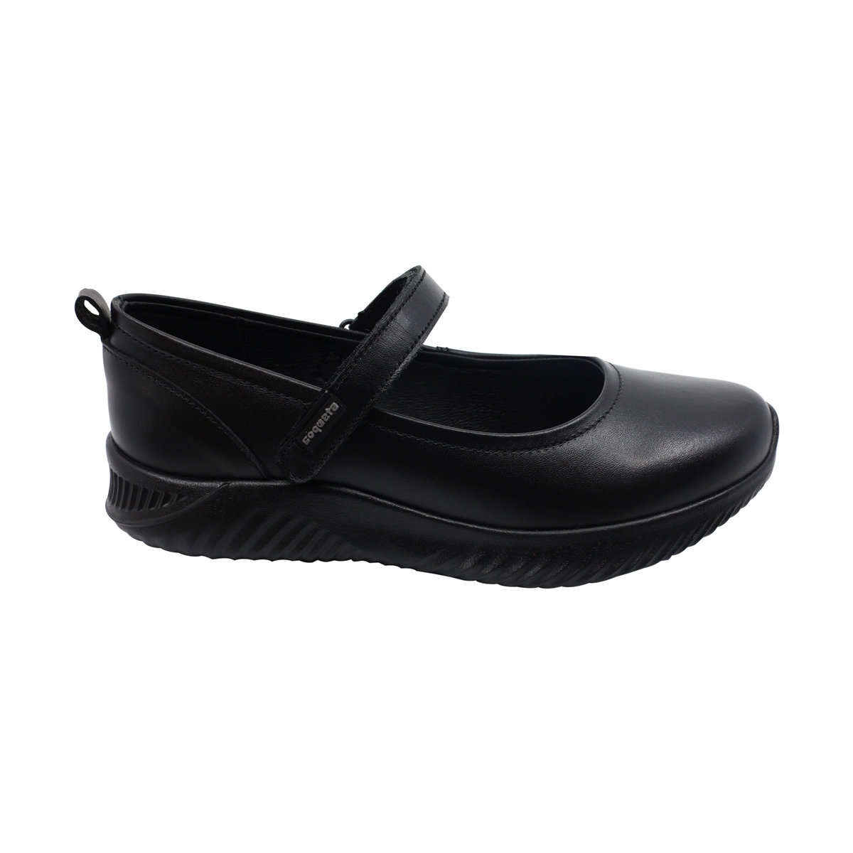 Zapato Escolar Coqueta con Velcro 22-25 Color Negro