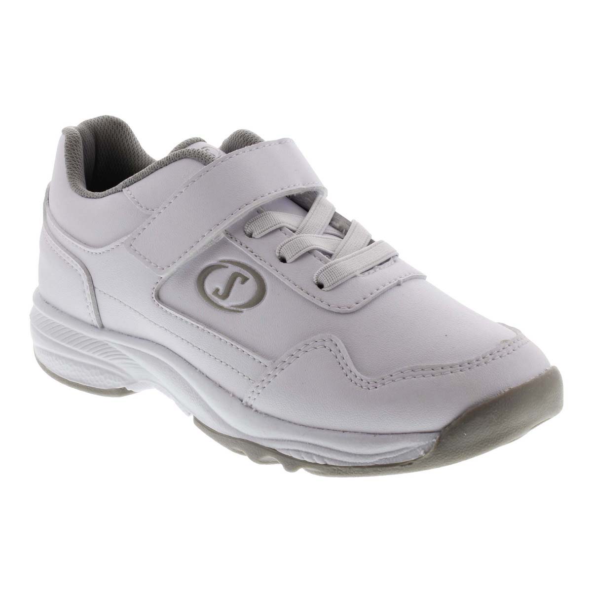 Tenis Escolar Spalding con Velcro 18-21 Color Blanco