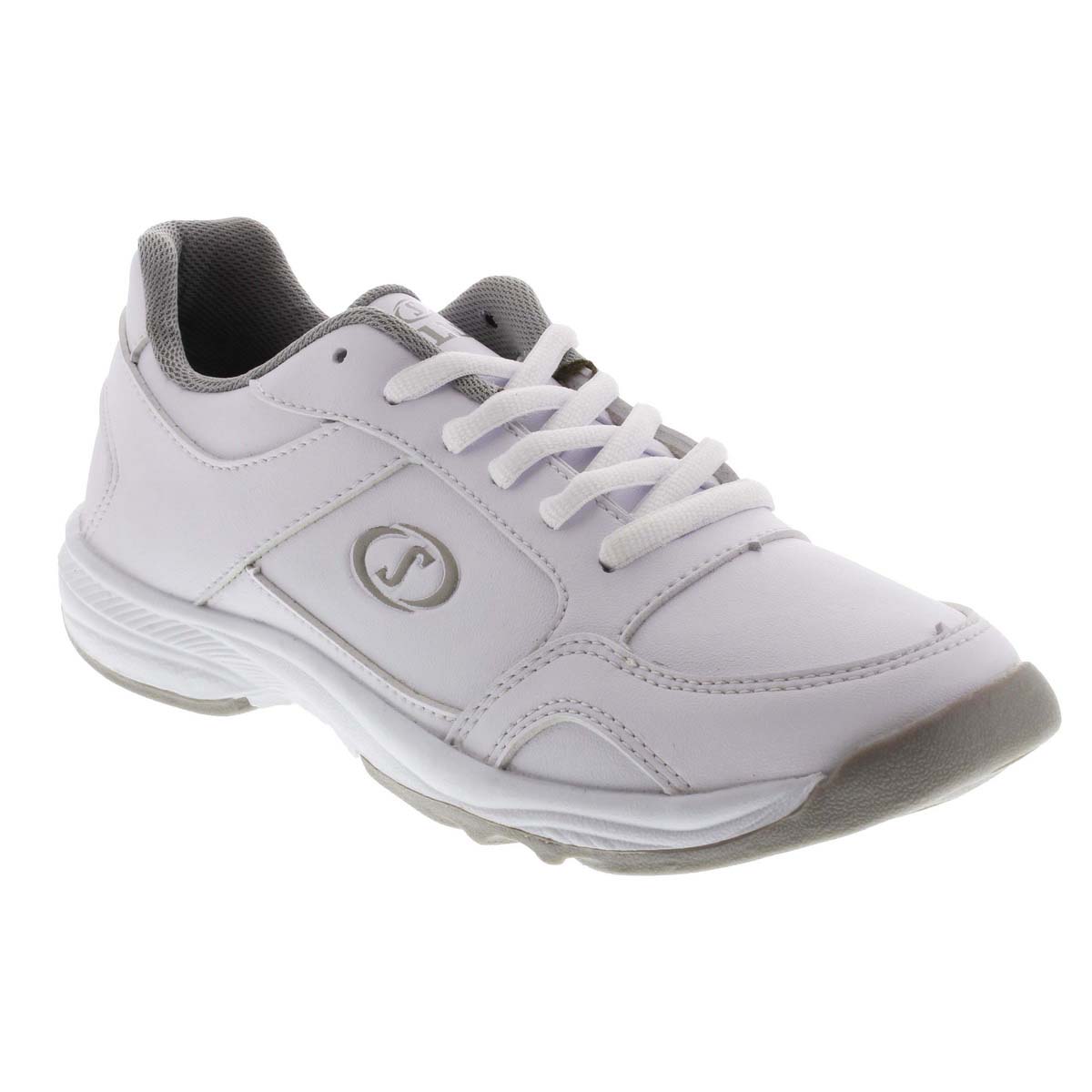 Tenis Escolar Spalding con Agujeta 22-25 Color Blanco