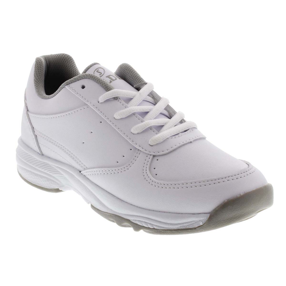 Tenis Escolar Spalding con Agujeta 22-25 Color Blanco