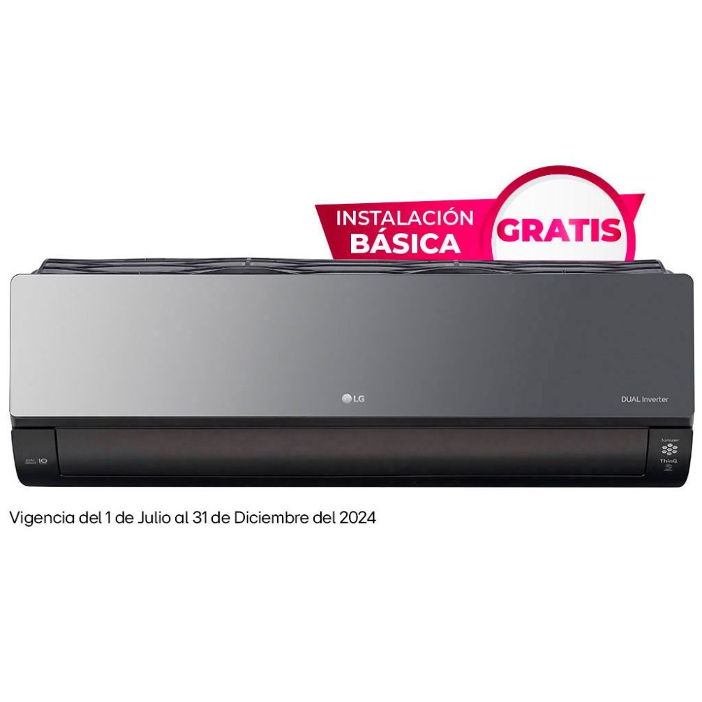 Aire Acondicionado LG Artcool Inverter 1.5 Toneladas Frío y Calor 220V-Vr182Hw