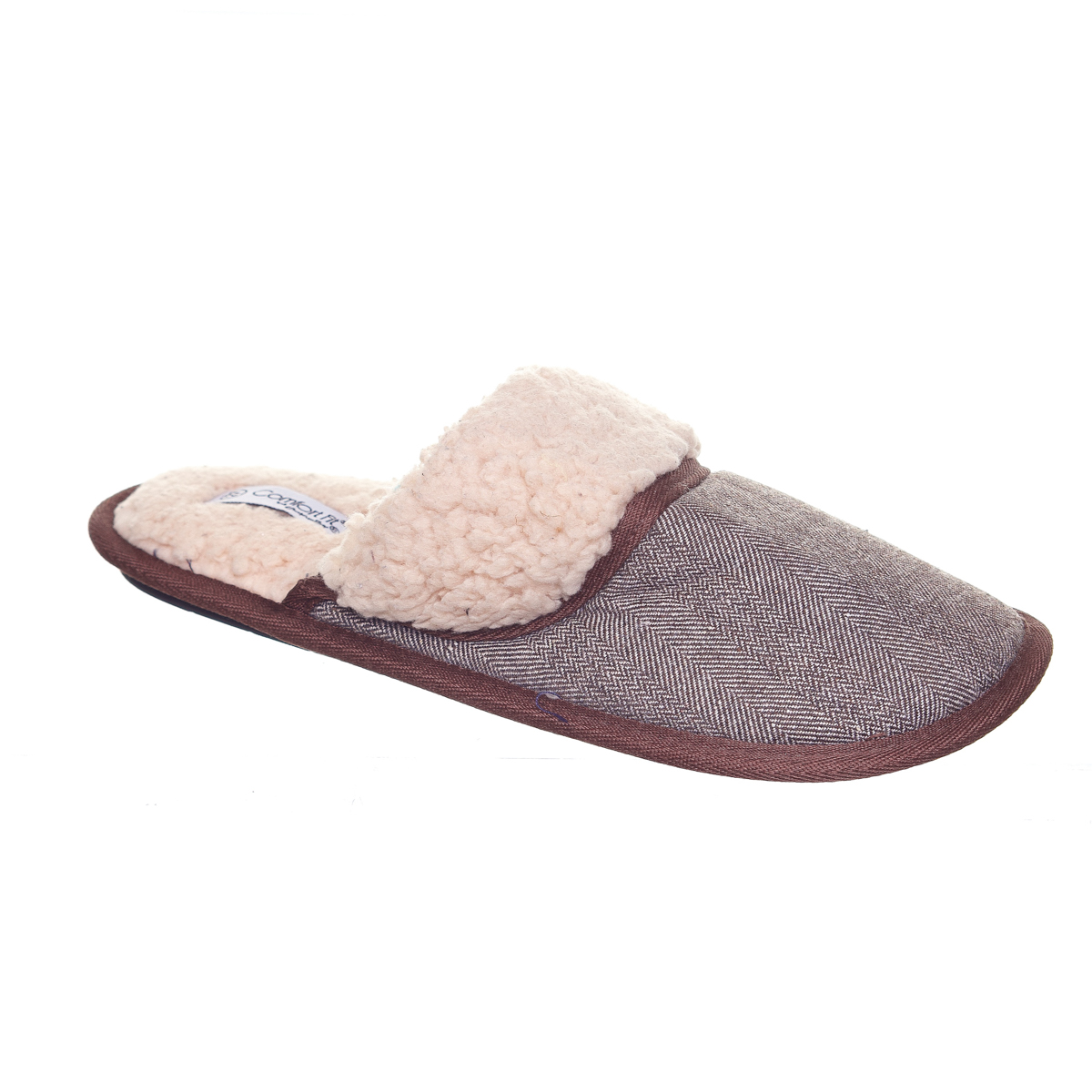 Pantufla Lisa para Hombre Comfort Fit