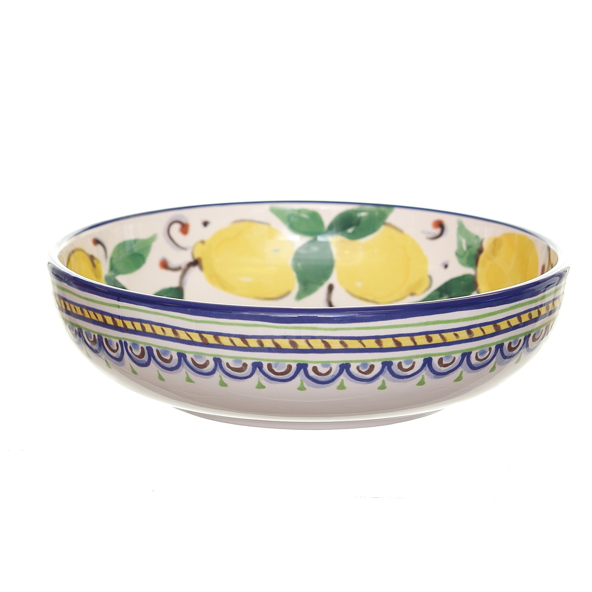 Bowl Lemons Folk Vintage Home