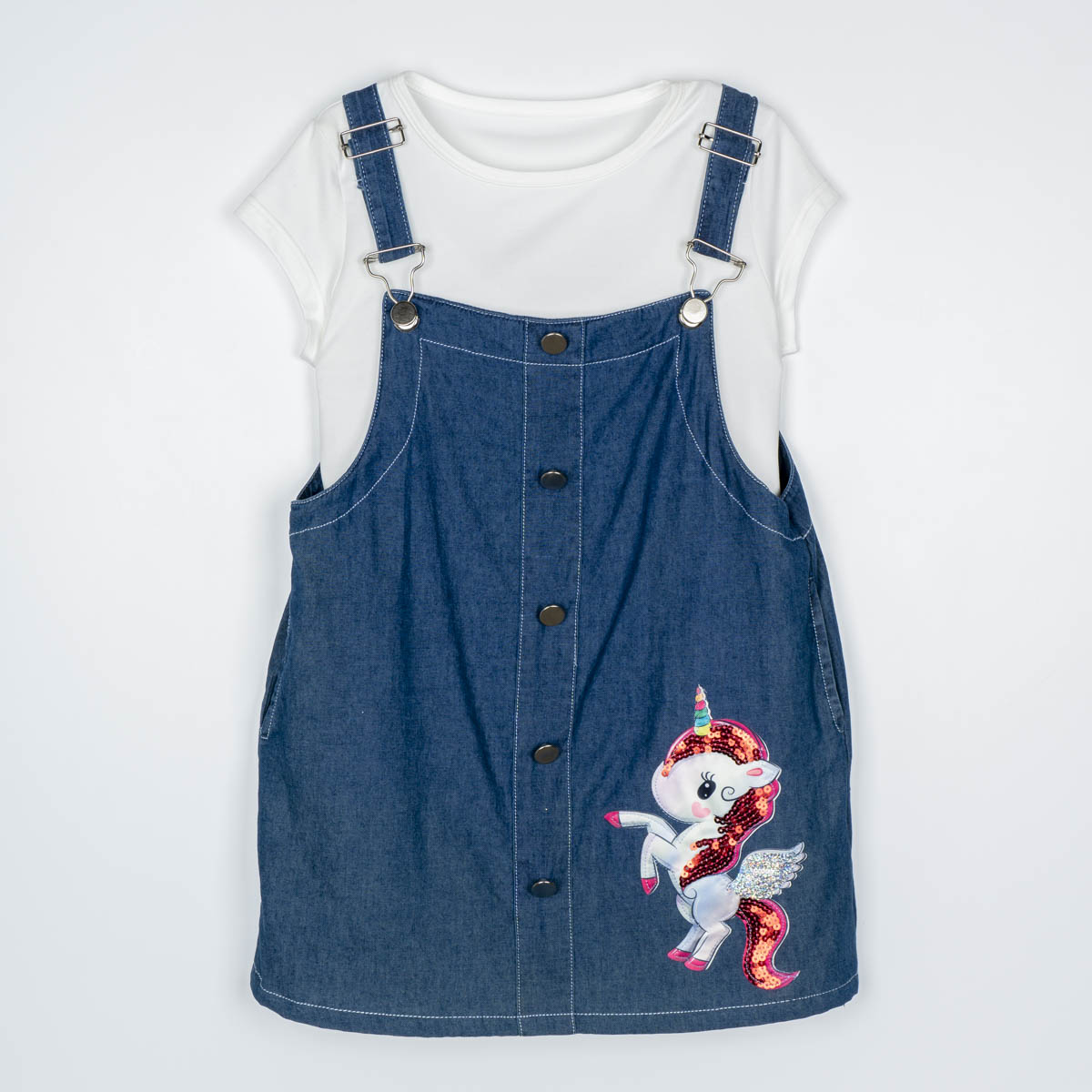 Jumper Corto con Playera para Niña Go Fun