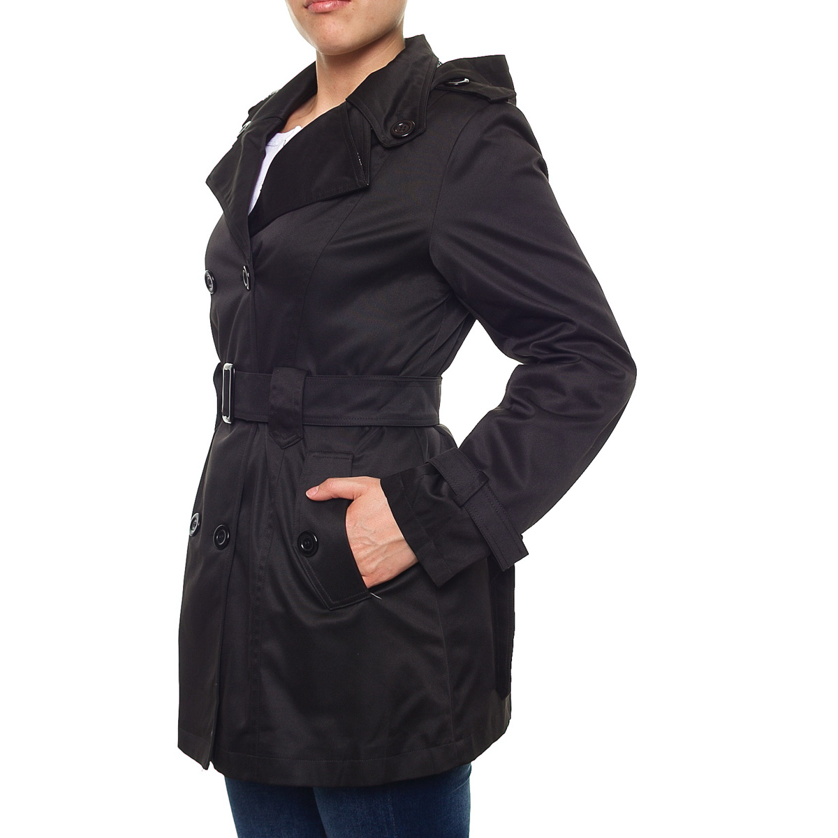 Gabardina Larga con Cinturón para Dama Davinchy