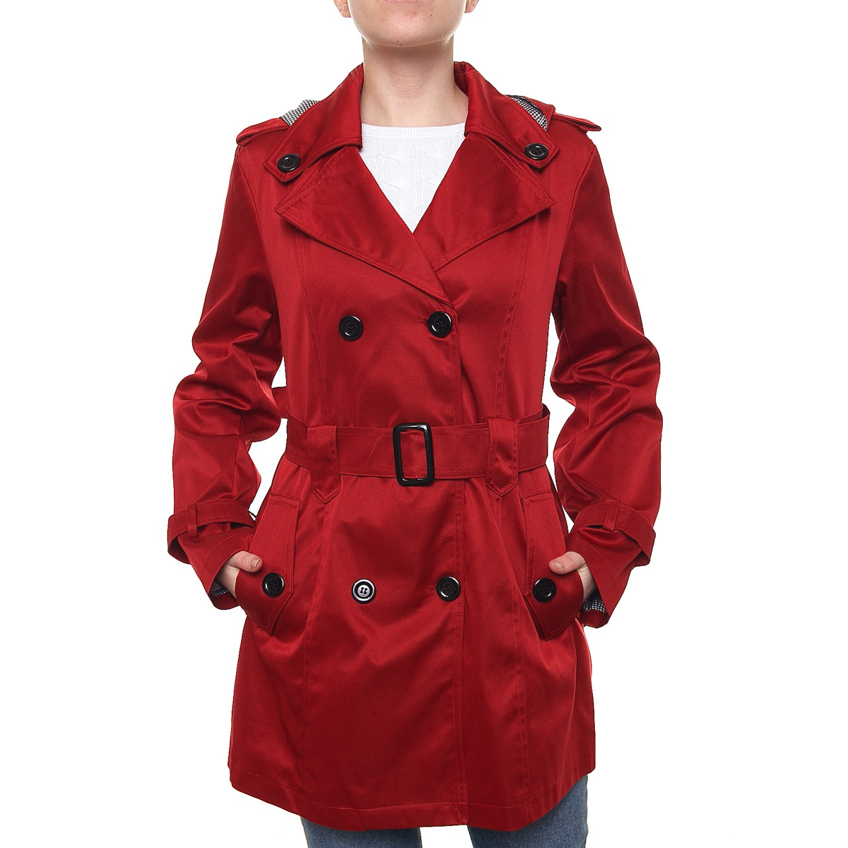 Gabardina Larga con Cinturón para Dama Davinchy