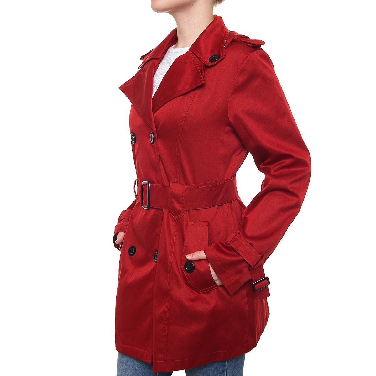 Gabardina Larga con Cinturón para Dama Davinchy