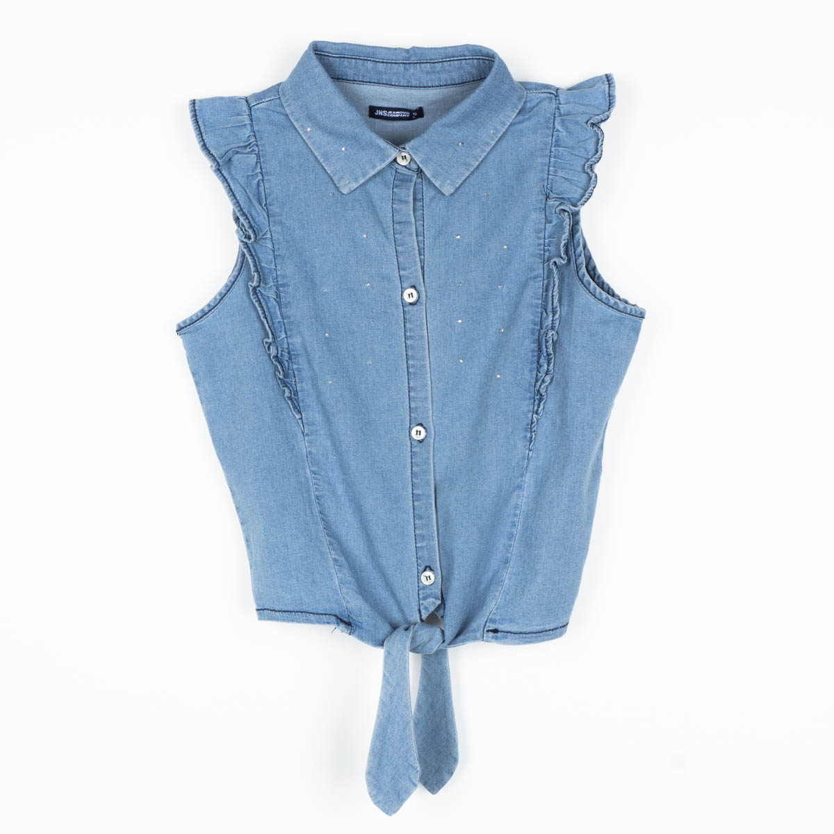 Camisa Denim Sin Mangas para Niño Jeanious