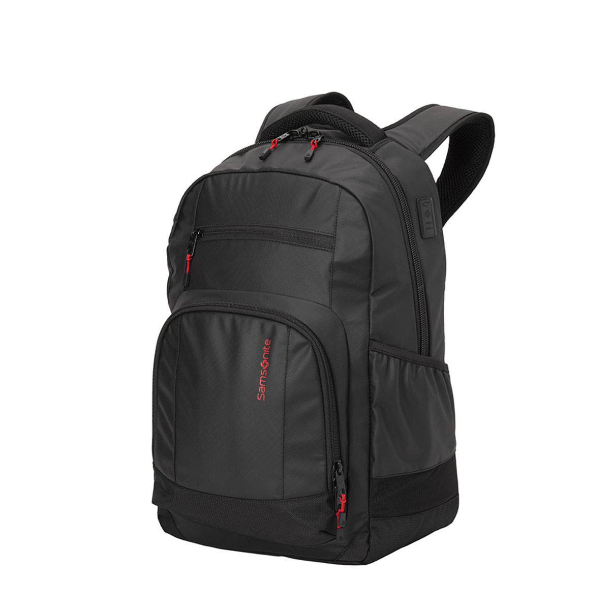 Mochila Tipo Backpack Pl Ignition Bravo Laptop Negro Rojo Samsonite