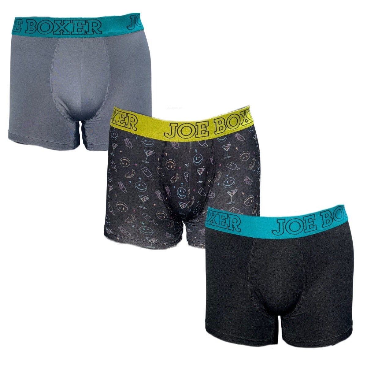 Bóxer Trunk Joe Boxer Diseño Liso para Hombre (3 Pack)