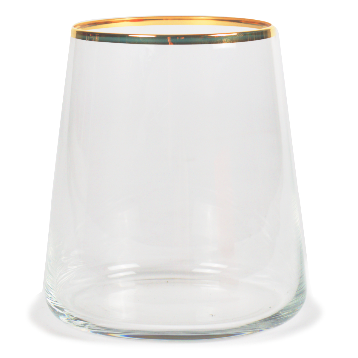 Juego de 6 Vasos Chicos Gold Rim de 420Ml Rakle