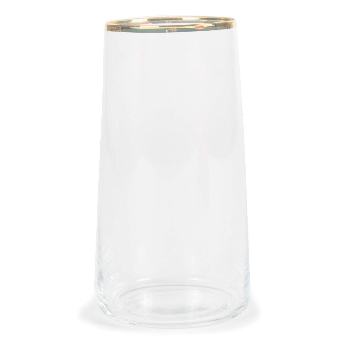 Juego de 6 Vasos Altos Gold Rim de 520 Ml. Rakle