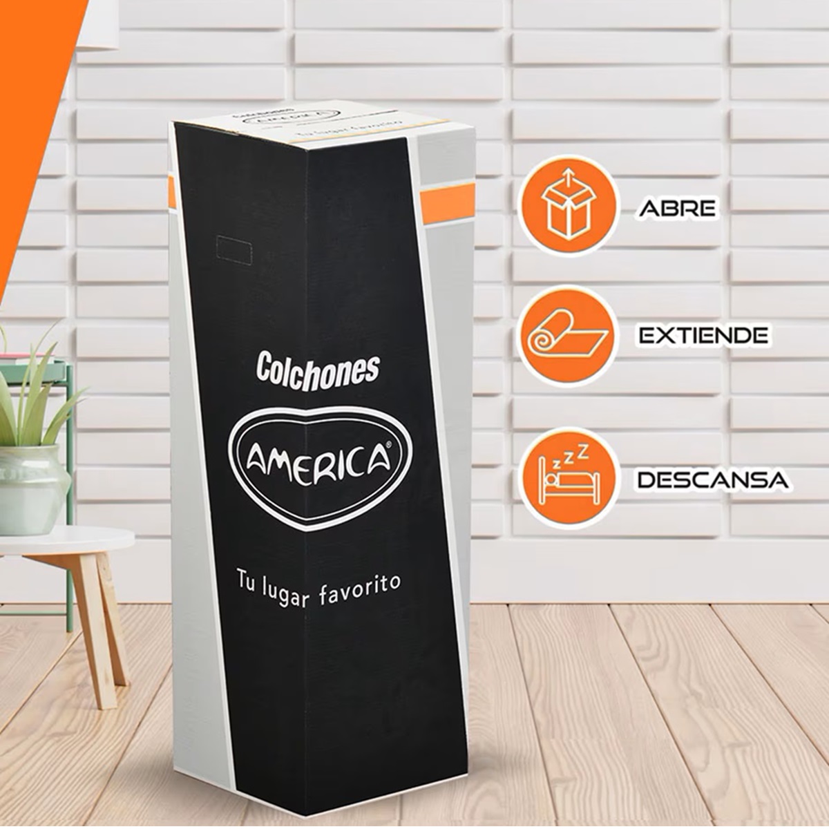 Colchón de Caja Individual Sense America