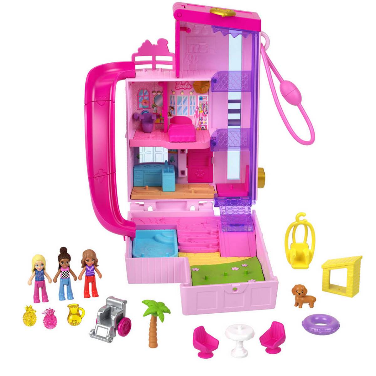 Polly Pocket Set de Juego Compacto Mundo Sorpresa Barbie Mattel